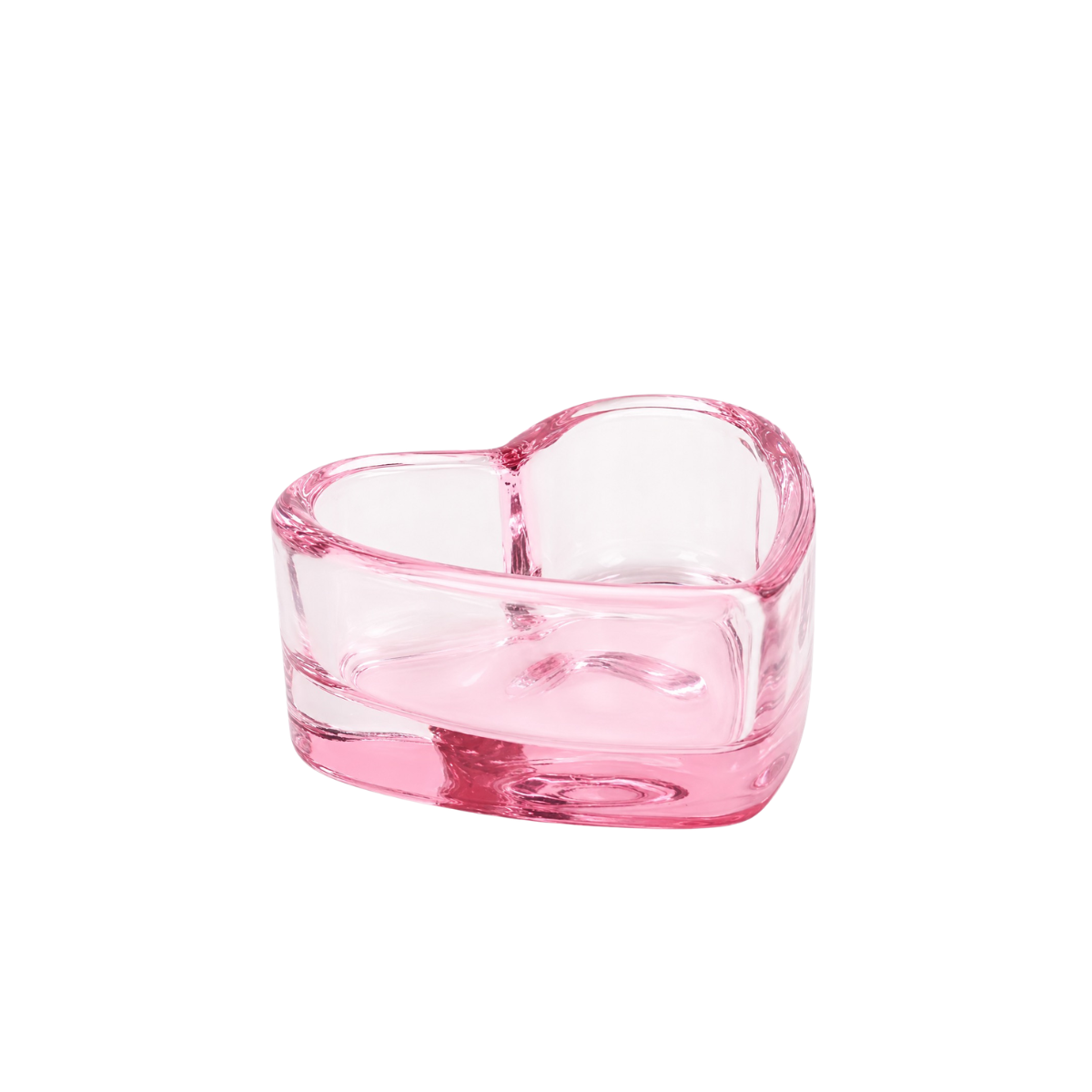 Dappen de cristal corazón color rosa